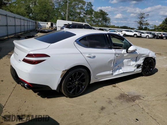 2022 Genesis G70 2.0T z VIN KMTG34TA2NU097012, wystawiony jako Copart lot #72409144 z przebiegiem 56 103 mil mil oraz Szkoda całkowita • Salvage title. Historia ofert i sprzedaży dostępna na DreamBid. Obrazek 3.