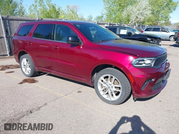 2023 Dodge Durango GT with VIN 1C4RDJDG5PC617489, listed as a IAAI auction lot 42084530 with 70,659 mi miles and . Bid and sale history available at DreamBid. Image 1.