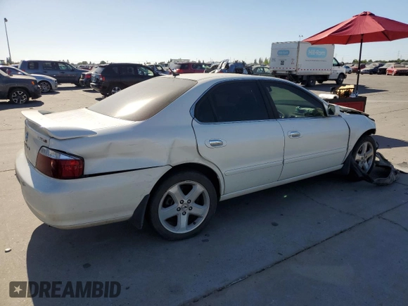2003 Acura TL Type S w/Navigation System with VIN 19UUA56963A030329, listed as a Copart auction lot 58251334 with 180,159 mi miles and Salvage Title. Bid and sale history available at carsss.com. Image 3.
