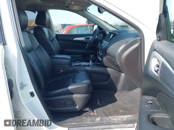 2017 Nissan Pathfinder SV with VIN 5N1DR2MM7HC610550, listed as a IAAI auction lot 41797183 with 54,071 mi miles. Bid and sale history available at carsss.com. Image 5.