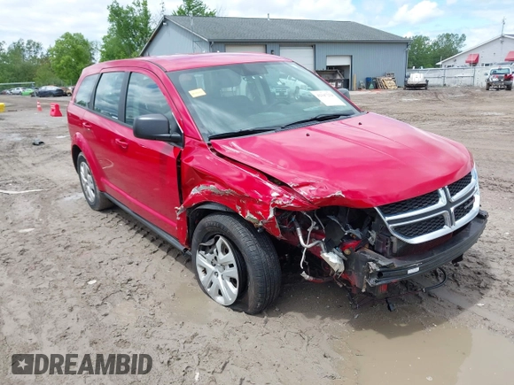 2013 Dodge Journey SE with VIN 3C4PDCAB4DT723573, listed as a IAAI auction lot 42347234 with 109,349 mi miles and . Bid and sale history available at DreamBid. Image 1.