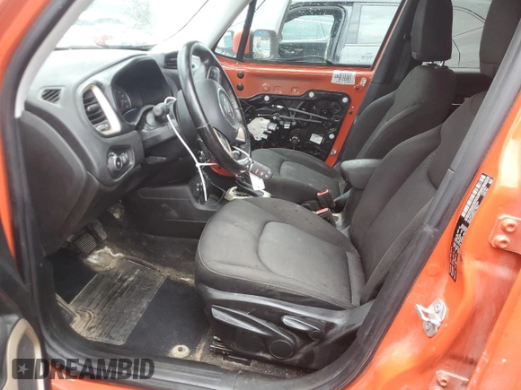 2016 Jeep Renegade Latitude with VIN ZACCJBBT9GPE07543, listed as a Copart auction lot 53434035 with 154,224 mi miles and Clean Title. Bid and sale history available at DreamBid. Image 7.