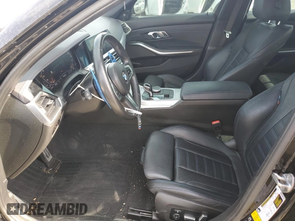 2021 BMW 3 Series M340i xDrive with VIN 3MW5U9J02M8C14378, listed as a Copart auction lot 48590905 with 29,848 mi miles and Salvage Title. Bid and sale history available at carsss.com. Image 7.