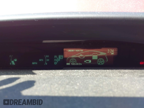 2011 Toyota Prius I with VIN JTDKN3DU3B1401810, listed as a IAAI auction lot 42041872 with 185,382 mi miles. Bid and sale history available at carsss.com. Image 7.