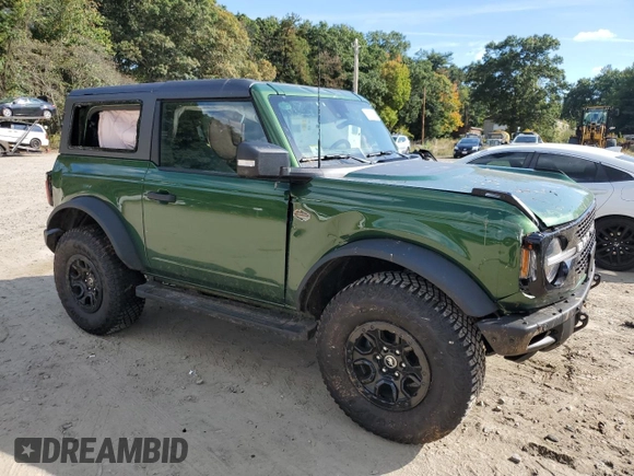 2024 Ford Bronco with VIN 1FMDE2APXRLA20919, listed as a Copart auction lot 68307954 with 5,502 mi miles and Salvage title. Bid and sale history available at DreamBid. Image 4.