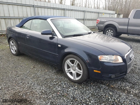 2007 Audi A4 2.0T with VIN WAUAF48H27K017866, listed as a Copart auction lot 86178714 with 66,146 mi miles and Salvage Title. Bid and sale history available at carsss.com. Image 4.