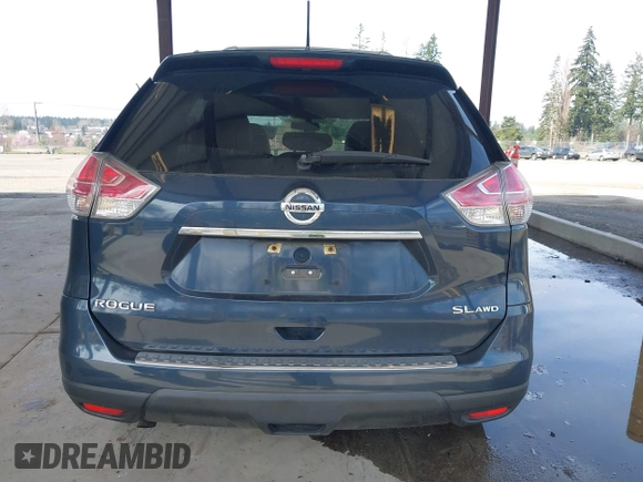 2015 Nissan Rogue SL with VIN 5N1AT2MV7FC916285, listed as a IAAI auction lot 41891874 with 102,105 mi miles. Bid and sale history available at carsss.com. Image 16.