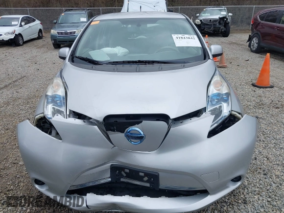 2012 Nissan LEAF SL with VIN JN1AZ0CP4CT026366, listed as a IAAI auction lot 41843842 with 62,509 mi miles. Bid and sale history available at carsss.com. Image 12.