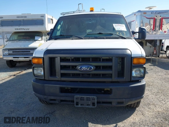 2009 Ford Econoline Cargo with VIN 1FTNE24L59DA13632, listed as a IAAI auction lot 42557559 with 90,487 mi miles and . Bid and sale history available at DreamBid. Image 6.