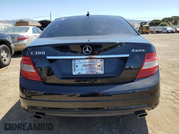 2011 Mercedes-Benz C 300 Sport with VIN WDDGF8BB0BR182300, listed as a Copart auction lot 57858985 with 194,991 mi miles and Salvage title. Bid and sale history available at DreamBid. Image 6.