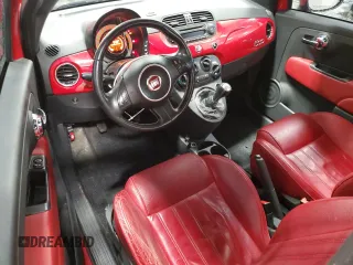 2013 FIAT 500 Turbo with VIN 3C3CFFHH3DT590801, listed as a Copart auction lot 52775845 with 119,252 mi miles and Salvage Title. Bid and sale history available at carsss.com. Image 8.