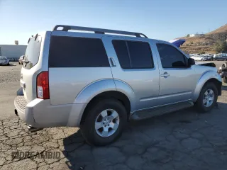 2008 Nissan Pathfinder SE with VIN 5N1AR18U28C605215, listed as a Copart auction lot 81089434 with 132,715 mi miles and Salvage Title. Bid and sale history available at carsss.com. Image 3.