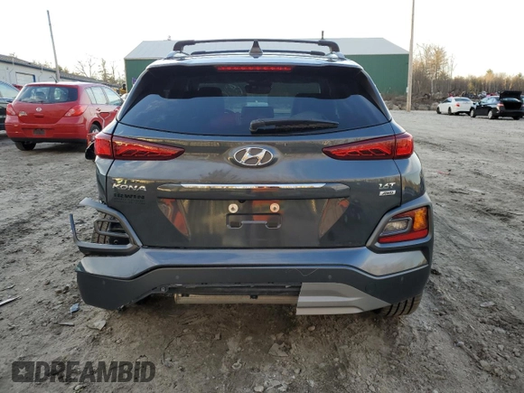 2020 Hyundai Kona Ultimate with VIN KM8K5CA57LU449500, listed as a Copart auction lot 68497752 with 10,106 mi miles. Bid and sale history available at carsss.com. Image 6.