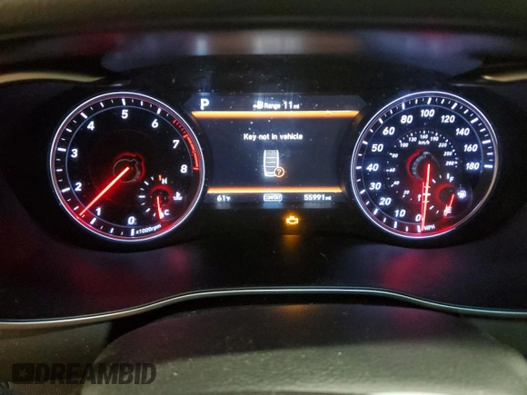 2019 Genesis G70 Advanced with VIN KMTG34LE9KU021057, listed as a Copart auction lot 52218325 with 55,991 mi miles and Clean Title. Bid and sale history available at DreamBid. Image 9.