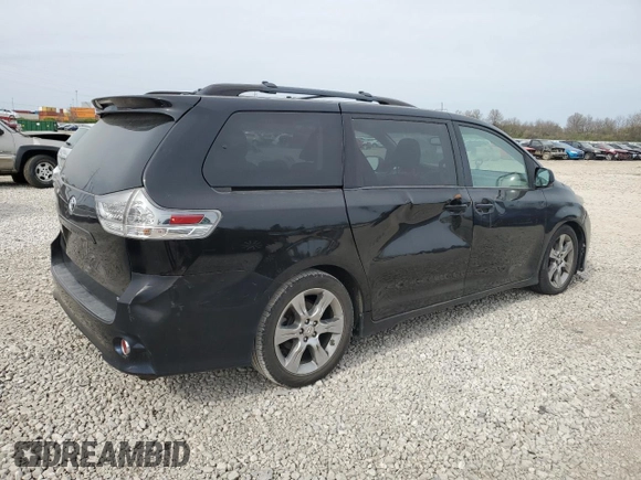 2012 Toyota Sienna SE with VIN 5TDXK3DC5CS255050, listed as a Copart auction lot 53136475 with 182,694 mi miles and Salvage title. Bid and sale history available at DreamBid. Image 3.