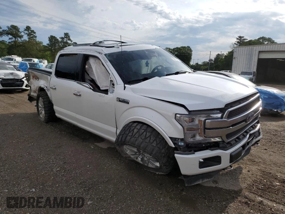 2019 Ford F-150 XL with VIN 1FTEW1E47KFD09339, listed as a Copart auction lot 55217015 with 74,539 mi miles and Salvage title. Bid and sale history available at DreamBid. Image 4.