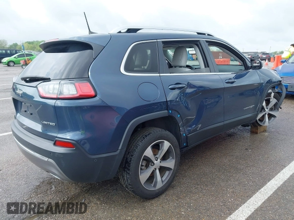 2020 Jeep Cherokee High Altitude with VIN 1C4PJLDN5LD636199, listed as a IAAI auction lot 42086834 with 66,101 mi miles and . Bid and sale history available at DreamBid. Image 4.
