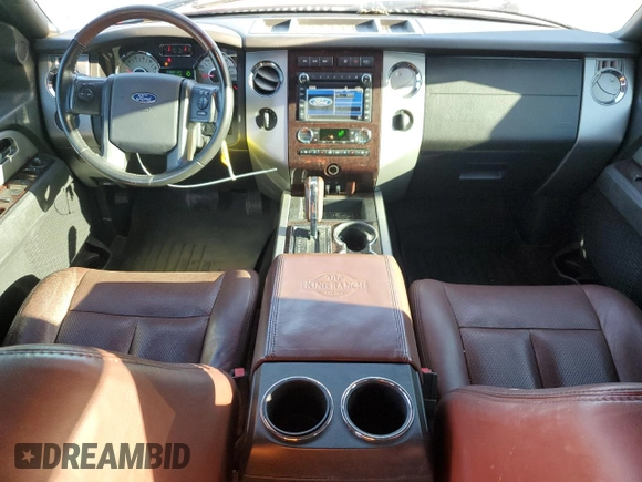 2013 Ford Expedition EL XLT with VIN 1FMJK1J52DEF55860, listed as a Copart auction lot 81177034 with 198,051 mi miles and Salvage Title. Bid and sale history available at carsss.com. Image 8.