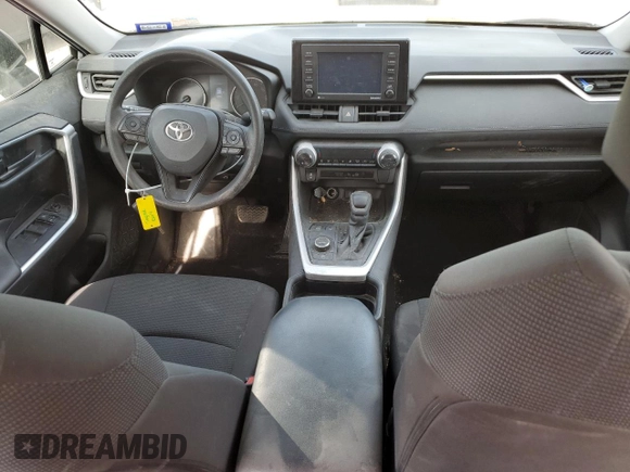 2021 Toyota RAV4 Hybrid LE with VIN 4T3LWRFVXMU045340, listed as a Copart auction lot 53053535 with 37,138 mi miles and Salvage title. Bid and sale history available at DreamBid. Image 8.