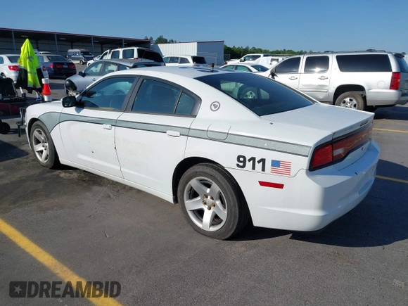 2014 Dodge Charger Police with VIN 2C3CDXAT8EH348719, listed as a IAAI auction lot 42026437 with 140,573 mi miles and . Bid and sale history available at DreamBid. Image 3.