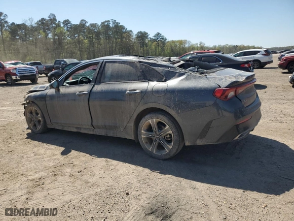 2022 Kia K5 EX with VIN 5XXG34J2XNG142746, listed as a Copart auction lot 49976745 with 56,723 mi miles and Salvage Title. Bid and sale history available at carsss.com. Image 2.