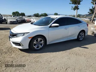 2020 Honda Civic LX with VIN 19XFC2F62LE208241, listed as a Copart auction lot 57851245 with 59,140 mi miles and Salvage title. Bid and sale history available at DreamBid. Image 1.