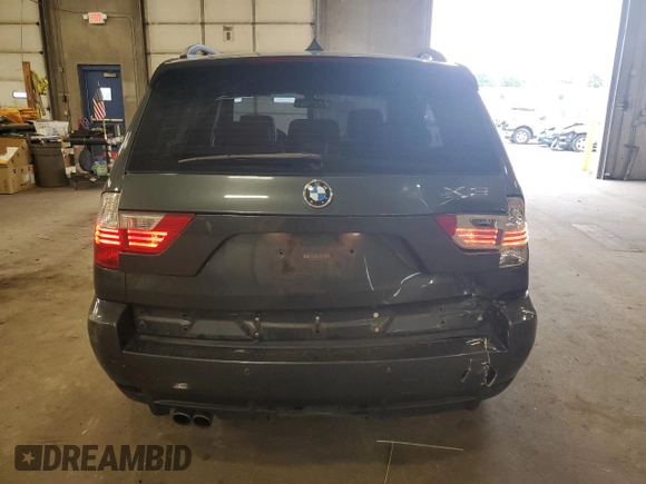 2007 BMW X3 3.0si with VIN WBXPC93417WF17233, listed as a Copart auction lot 69311244 with 213,705 mi miles and Salvage Title. Bid and sale history available at carsss.com. Image 6.