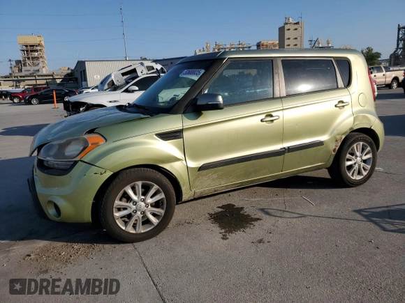 2013 Kia Soul + with VIN KNDJT2A6XD7576167, listed as a Copart auction lot 53688835 with 132,159 mi miles and Clean Title. Bid and sale history available at carsss.com. Image 1.