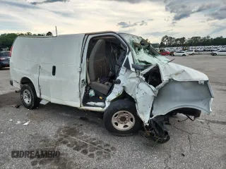 2019 Chevrolet Express Cargo with VIN 1GCWGAFG1K1142337, listed as a Copart auction lot 61009095 with Not provided miles and Salvage title. Bid and sale history available at DreamBid. Image 4.