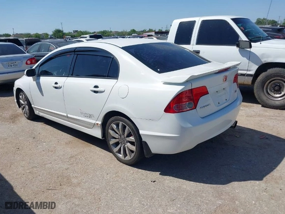 2008 Honda Civic Sdn Si with VIN 2HGFA555X8H709097, listed as a IAAI auction lot 41993149 with 219,146 mi miles. Bid and sale history available at carsss.com. Image 3.