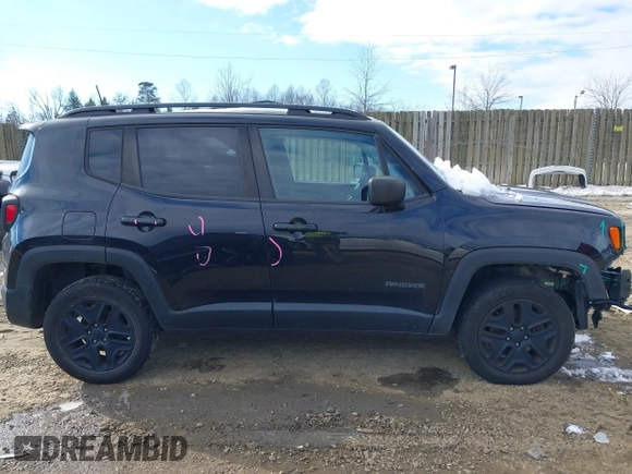 2018 Jeep Renegade Sport with VIN ZACCJBAB4JPH68808, listed as a IAAI auction lot 41319728 with 225,750 mi miles. Bid and sale history available at carsss.com. Image 13.