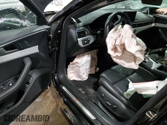 2019 Audi A4 Prestige with VIN WAUFNAF44KA115190, listed as a Copart auction lot 53362945 with 0 mi miles and Salvage Title. Bid and sale history available at carsss.com. Image 8.