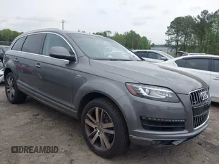 2015 Audi Q7 Premium Plus with VIN WA1LGAFE3FD011734, listed as a IAAI auction lot 41957778 with 124,379 mi miles and . Bid and sale history available at DreamBid. Image 1.