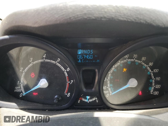 2014 Ford Fiesta S z VIN 3FADP4TJ1EM177322, wystawiony jako Copart lot #55786555 z przebiegiem 67 460 mil mil oraz Szkoda całkowita • Salvage title. Historia ofert i sprzedaży dostępna na DreamBid. Obrazek 9.