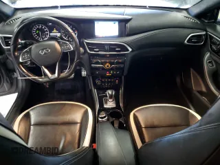 2017 Infiniti QX30 Premium with VIN SJKCH5CP9HA019936, listed as a Copart auction lot 58857575 with 91,591 mi miles and Salvage title. Bid and sale history available at DreamBid. Image 8.