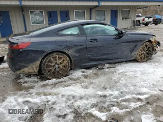 2023 BMW 8 Series 840i with VIN WBAAE4C03PCM06630, listed as a Copart auction lot 46220785 with 0 mi miles and Salvage Title. Bid and sale history available at carsss.com. Image 3.