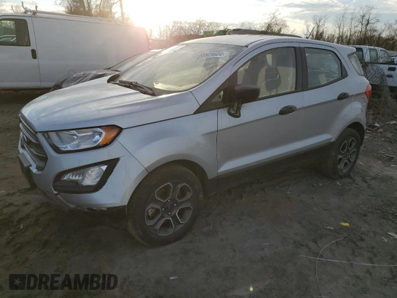 2021 Ford EcoSport S with VIN MAJ3S2FE3MC438625, listed as a Copart auction lot 85929604 with 49,158 mi miles and Salvage Title. Bid and sale history available at DreamBid. Image 1.