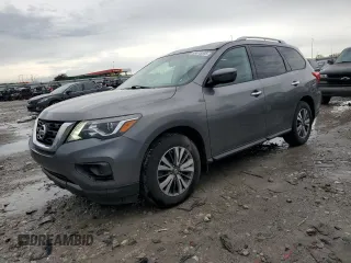2017 Nissan Pathfinder SV z VIN 5N1DR2MN0HC668833, wystawiony jako Copart lot #53475295 z przebiegiem 102 111 mil mil oraz Szkoda całkowita • Salvage title. Historia ofert i sprzedaży dostępna na DreamBid. Obrazek 1.