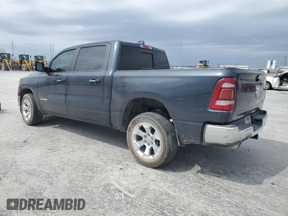 2019 Ram 1500 Big Horn/Lone Star with VIN 1C6SRFFT0KN747680, listed as a Copart auction lot 51099415 with 105,713 mi miles and Salvage Title. Bid and sale history available at carsss.com. Image 2.