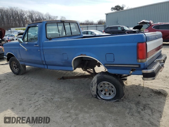 1990 Ford F-150 with VIN 1FTEF14N6LNB21235, listed as a Copart auction lot 46149815 with 76,777 mi miles and Salvage Title. Bid and sale history available at carsss.com. Image 2.
