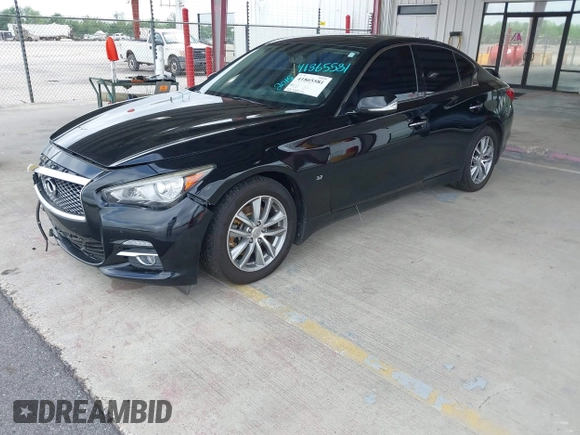2015 Infiniti Q50 Premium with VIN JN1BV7AR1FM390739, listed as a IAAI auction lot 41865581 with 172,326 mi miles and . Bid and sale history available at DreamBid. Image 17.