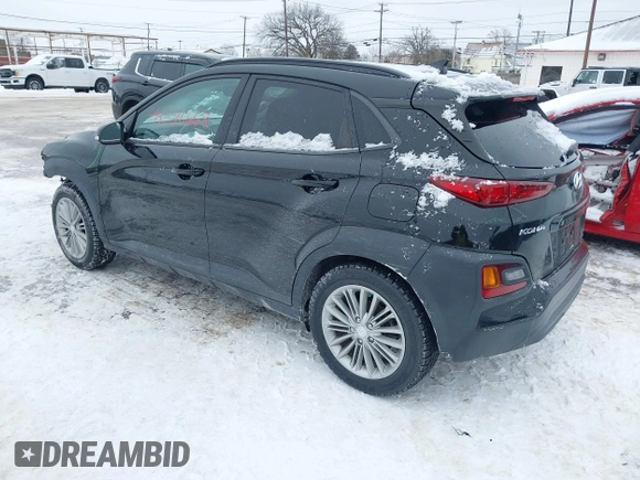 2020 Hyundai Kona SEL Plus with VIN KM8K62AA7LU498541, listed as a IAAI auction lot 41596668 with 54,603 mi miles. Bid and sale history available at carsss.com. Image 3.