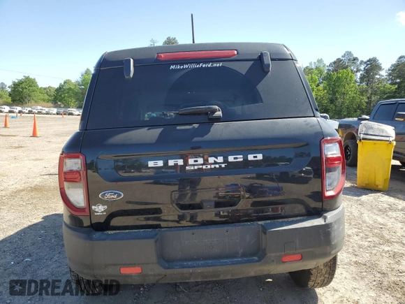 2024 Ford Bronco Sport Big Bend with VIN 3FMCR9B68RRE04374, listed as a Copart auction lot 52355355 with 13,829 mi miles and Salvage title. Bid and sale history available at DreamBid. Image 6.