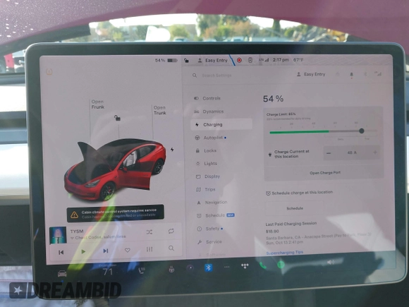 2021 Tesla Model 3 Performance with VIN 5YJ3E1EC9MF926301, listed as a IAAI auction lot 40959721 with 28,094 mi miles and . Bid and sale history available at DreamBid. Image 15.