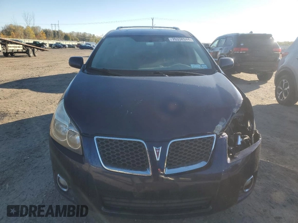 2009 Pontiac Vibe with VIN 5Y2SM67069Z401681, listed as a Copart auction lot 76338944 with 191,368 mi miles and Salvage Title. Bid and sale history available at carsss.com. Image 5.
