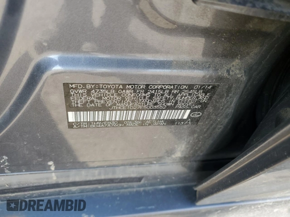2014 Lexus IS 350 с VIN JTHCE1D27E5003552, выставлен на аукционе Copart как лот 56076485 с пробегом 105 530 миль миль и Списание • Salvage title. История ставок и продаж доступна на DreamBid. Изображение 12.