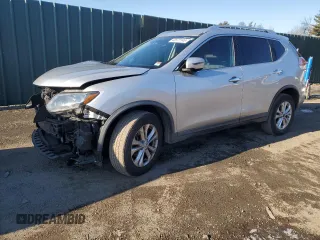 2016 Nissan Rogue SV with VIN KNMAT2MV3GP696657, listed as a Copart auction lot 43572145 with 120,728 mi miles and Salvage Title. Bid and sale history available at carsss.com. Image 1.