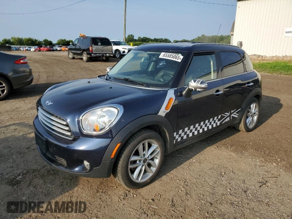 2012 MINI Countryman z VIN WMWZB3C57CWM05555, wystawiony jako Copart lot #65585065 z przebiegiem 120 493 mil mil oraz Czysty tytuł • Clean title. Historia ofert i sprzedaży dostępna na DreamBid. Obrazek 1.