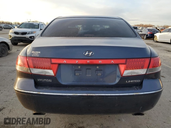 2007 Hyundai Azera SE with VIN KMHFC46F47A172648, listed as a Copart auction lot 87017714 with Not Provided miles and Salvage Title. Bid and sale history available at DreamBid. Image 6.