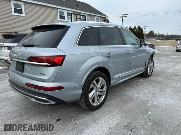 2023 Audi Q7 Premium Plus with VIN WA1LXBF72PD010910, listed as a Copart auction lot 89290885 with 51,175 mi miles and Clean Title. Bid and sale history available at carsss.com. Image 3.